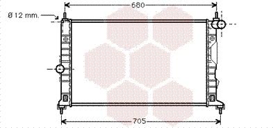 Van Wezel 47002055 - Радиатор, охлаждане на двигателя vvparts.bg