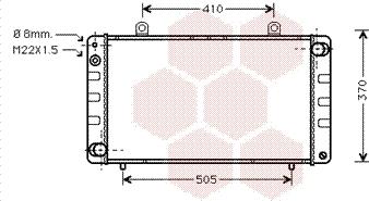 Van Wezel 47002003 - Радиатор, охлаждане на двигателя vvparts.bg