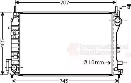 Van Wezel 47002077 - Радиатор, охлаждане на двигателя vvparts.bg