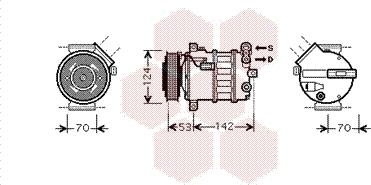 Van Wezel 4700K063 - Компресор, климатизация vvparts.bg