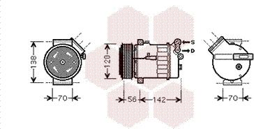 Van Wezel 4700K067 - Компресор, климатизация vvparts.bg