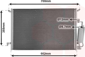 Van Wezel 47015058 - Кондензатор, климатизация vvparts.bg