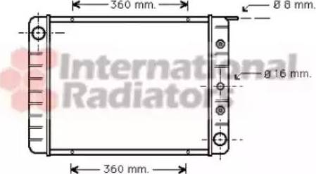 Van Wezel 59002003 - Радиатор, охлаждане на двигателя vvparts.bg