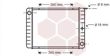 Van Wezel 59002002 - Радиатор, охлаждане на двигателя vvparts.bg