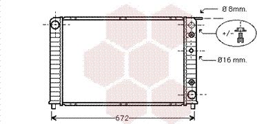 Van Wezel 59002089 - Радиатор, охлаждане на двигателя vvparts.bg