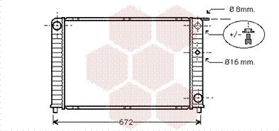 Van Wezel 59002088 - Радиатор, охлаждане на двигателя vvparts.bg