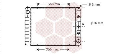 Van Wezel 59002039 - Радиатор, охлаждане на двигателя vvparts.bg