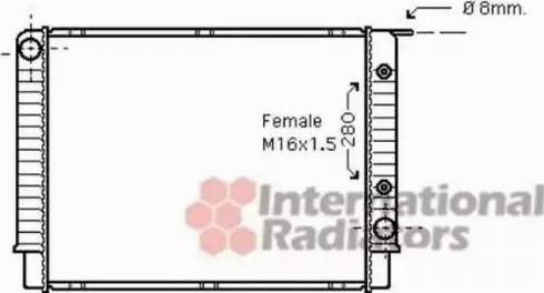 Van Wezel 59002147 - Радиатор, охлаждане на двигателя vvparts.bg