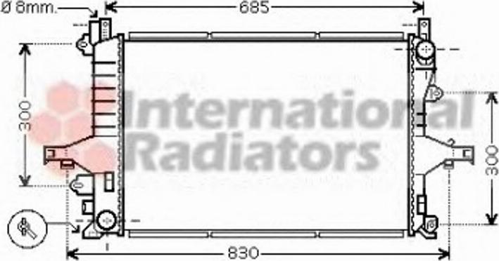 Van Wezel 59002116 - Радиатор, охлаждане на двигателя vvparts.bg