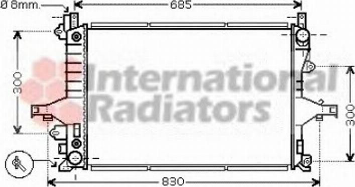 Van Wezel 59002117 - Радиатор, охлаждане на двигателя vvparts.bg