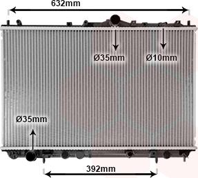 Van Wezel 59002124 - Радиатор, охлаждане на двигателя vvparts.bg