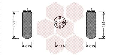Van Wezel 5900D104 - Изсушител, климатизация vvparts.bg