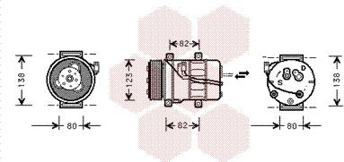 Van Wezel 5900K054 - Компресор, климатизация vvparts.bg