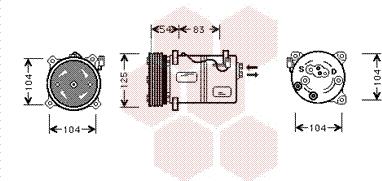 Van Wezel 5900K030 - Компресор, климатизация vvparts.bg