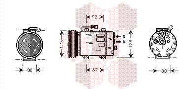 Van Wezel 5900K029 - Компресор, климатизация vvparts.bg