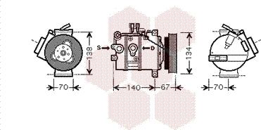 Van Wezel 5900K142 - Компресор, климатизация vvparts.bg