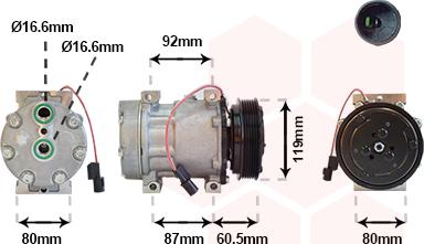 Van Wezel 5900K101 - Компресор, климатизация vvparts.bg