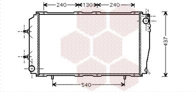 Van Wezel 51002055 - Радиатор, охлаждане на двигателя vvparts.bg