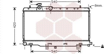 Van Wezel 51002050 - Радиатор, охлаждане на двигателя vvparts.bg