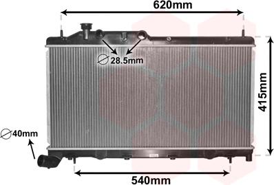 Van Wezel 51002105 - Радиатор, охлаждане на двигателя vvparts.bg