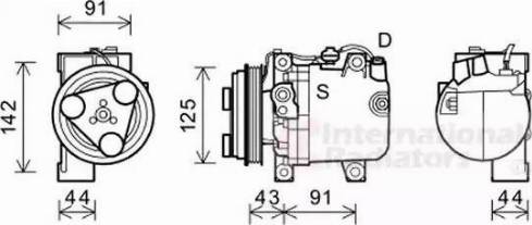 Van Wezel 5100K088 - Компресор, климатизация vvparts.bg