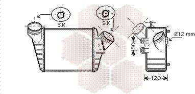 Van Wezel 58004219 - Интеркулер (охладител за въздуха на турбината) vvparts.bg