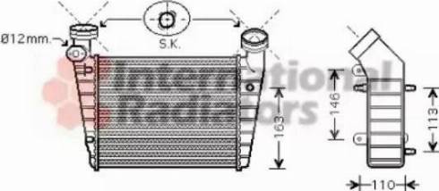 Van Wezel 58004216 - Интеркулер (охладител за въздуха на турбината) vvparts.bg