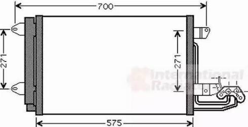 Van Wezel 58005269 - Кондензатор, климатизация vvparts.bg