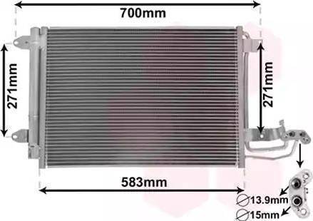 Parts-Mall PXNCT-001 - Кондензатор, климатизация vvparts.bg