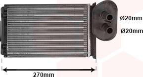 Van Wezel 58006296 - Топлообменник, отопление на вътрешното пространство vvparts.bg