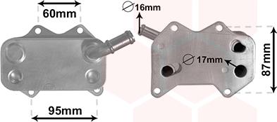 Van Wezel 58003329 - Маслен радиатор, двигателно масло vvparts.bg