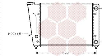 Van Wezel 58002059 - Радиатор, охлаждане на двигателя vvparts.bg