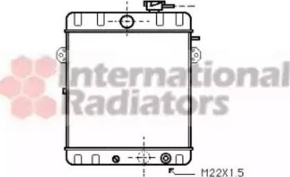 Van Wezel 58002007 - Радиатор, охлаждане на двигателя vvparts.bg