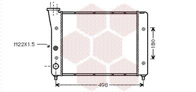 Van Wezel 58002083 - Радиатор, охлаждане на двигателя vvparts.bg