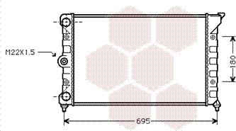 Van Wezel 58002078 - Радиатор, охлаждане на двигателя vvparts.bg