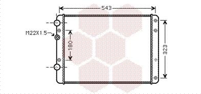 Van Wezel 58002249 - Радиатор, охлаждане на двигателя vvparts.bg