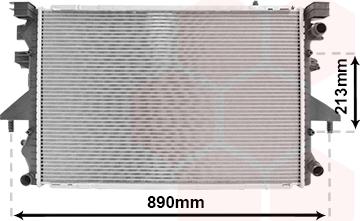 Van Wezel 58002232 - Радиатор, охлаждане на двигателя vvparts.bg