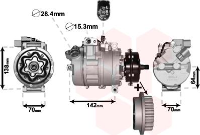 Van Wezel 5800K987 - Компресор, климатизация vvparts.bg