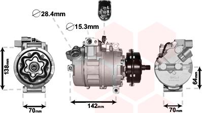 Van Wezel 5800K087 - Компресор, климатизация vvparts.bg