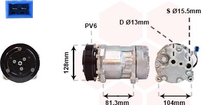 Van Wezel 5800K164 - Компресор, климатизация vvparts.bg