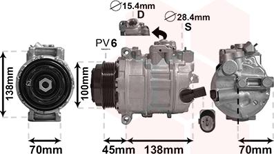 Van Wezel 5800K384 - Компресор, климатизация vvparts.bg