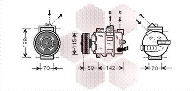 Van Wezel 5800K284 - Компресор, климатизация vvparts.bg