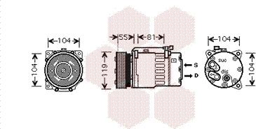 Van Wezel 5800K270 - Компресор, климатизация vvparts.bg