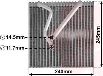 Van Wezel 5800V241 - Изпарител, климатична система vvparts.bg