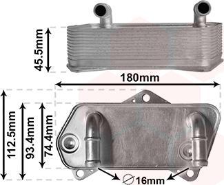 Van Wezel 58013701 - Маслен радиатор, автоматична трансмисия vvparts.bg