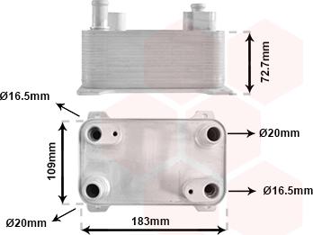 Van Wezel 58013725 - Маслен радиатор, автоматична трансмисия vvparts.bg