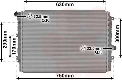 Van Wezel 58012713 - Радиатор, охлаждане на двигателя vvparts.bg