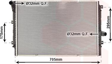 Van Wezel 58012724 - Радиатор, охлаждане на двигателя vvparts.bg