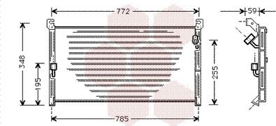 Van Wezel 53005130 - Кондензатор, климатизация vvparts.bg