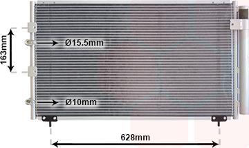 Van Wezel 53005288 - Кондензатор, климатизация vvparts.bg